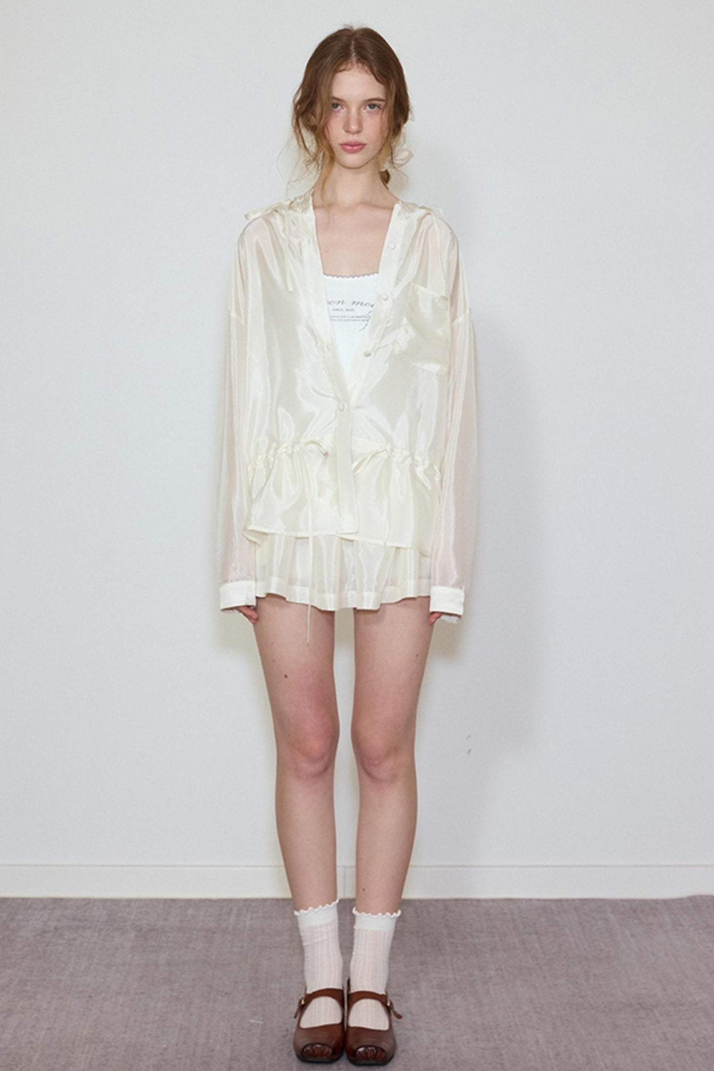 Soft Glow Hooded Jacket & Skirt Set-Up