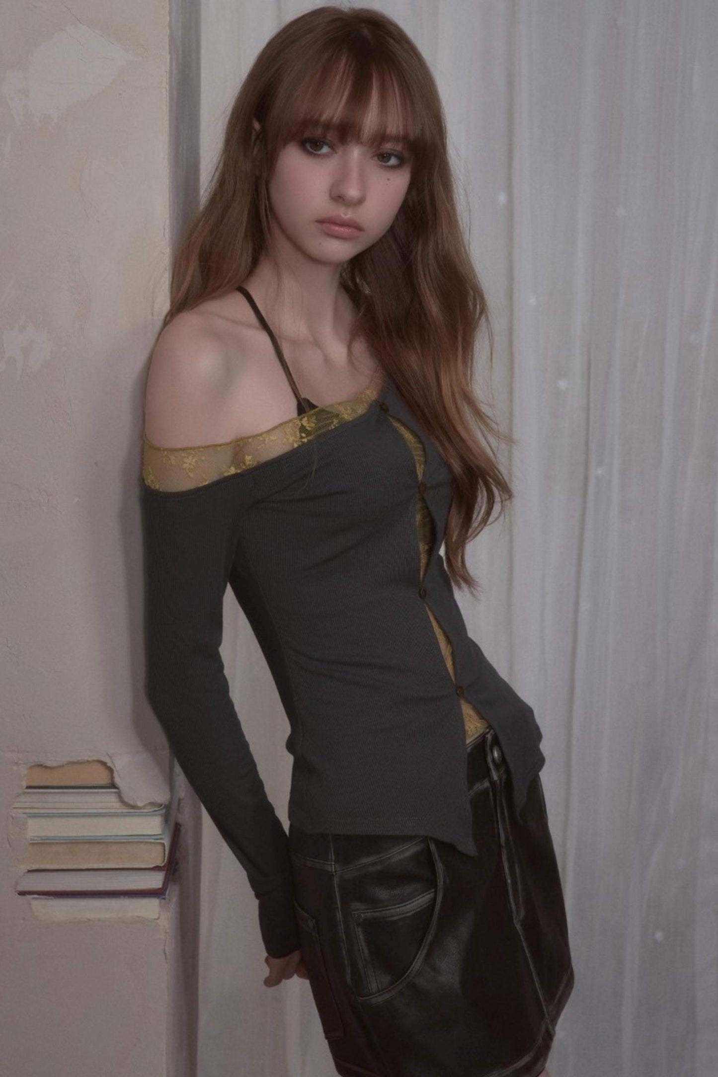 One-Sided Knitted T-Shirt