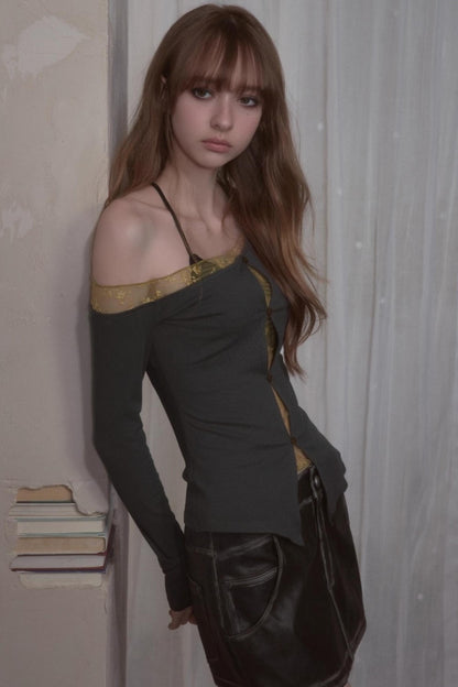 One-Sided Knitted T-Shirt