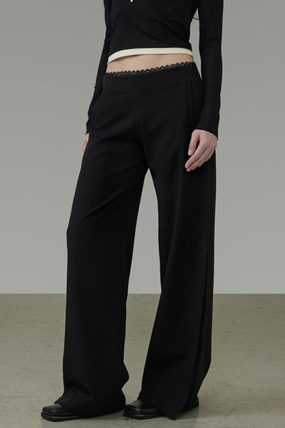 Elegant Drape Wide Pants