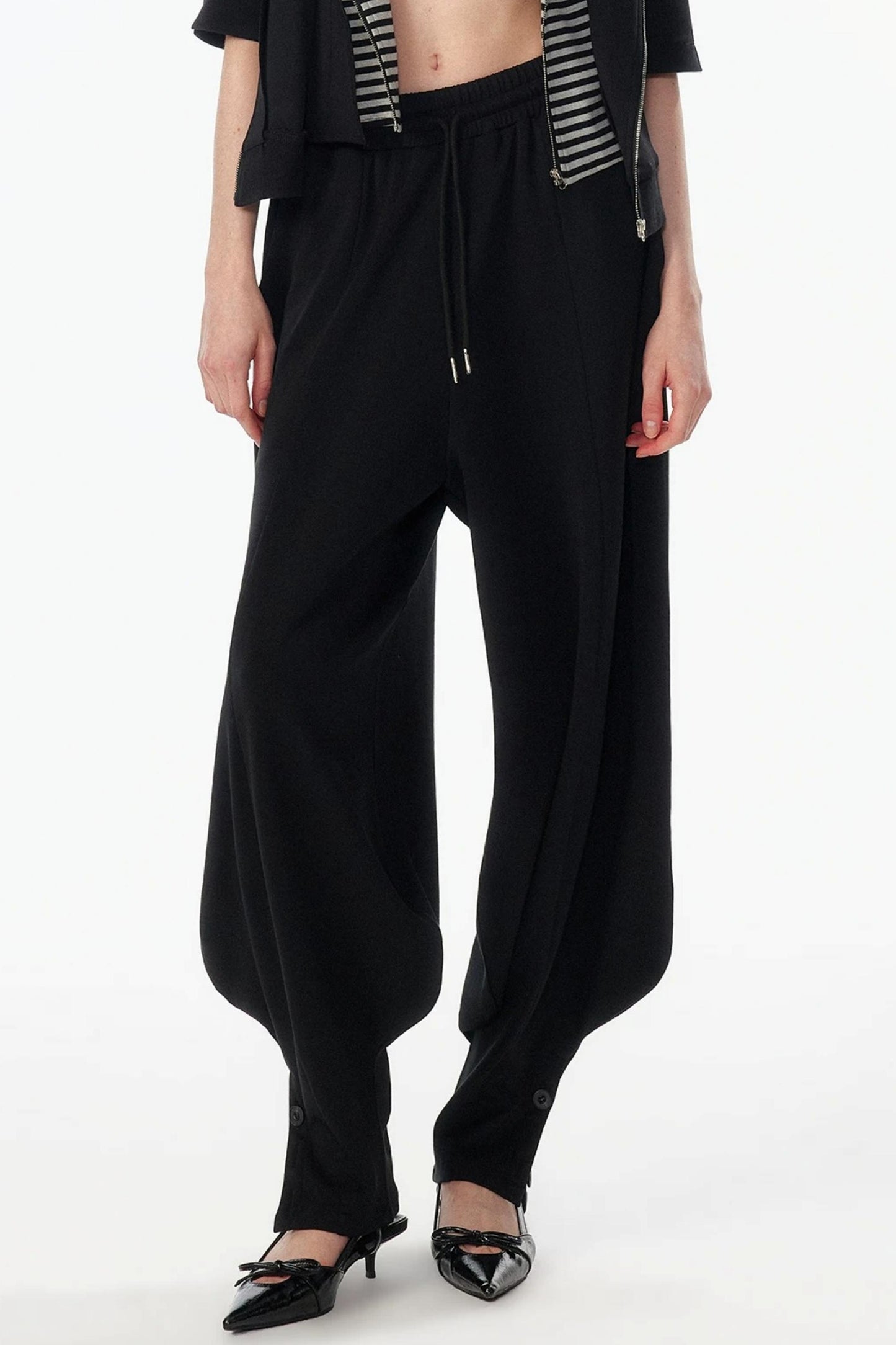 Lantern Cut Jogger Pants