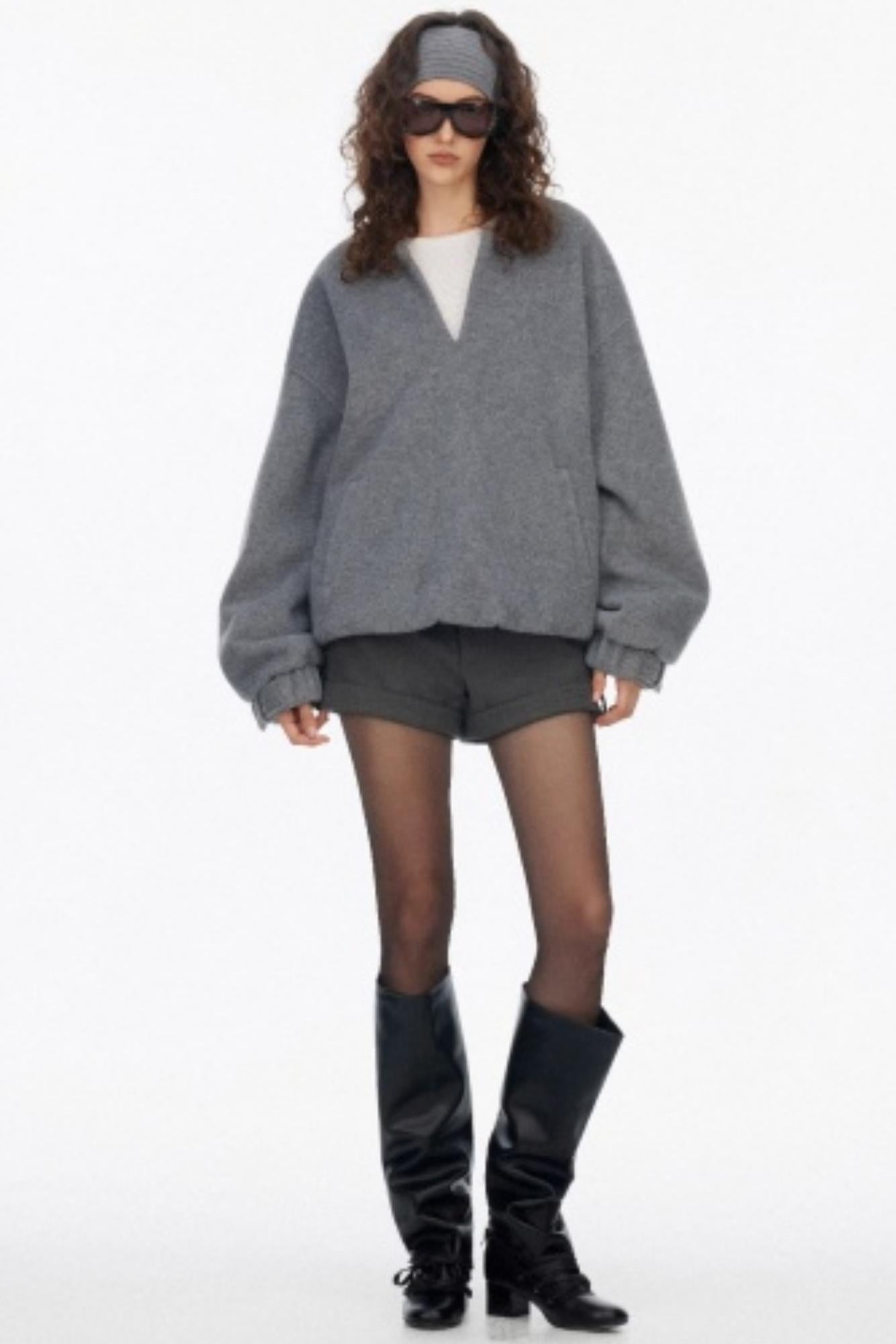 Silhouette Knit V-Neck Sweater