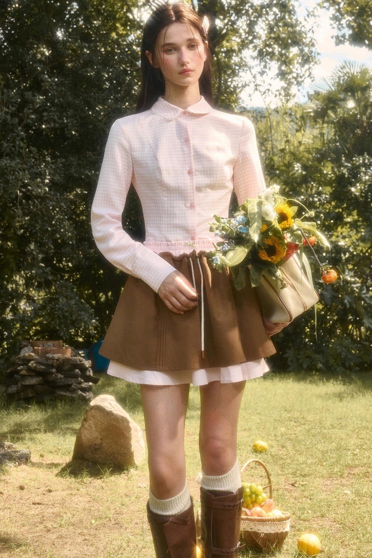 Organic Cotton Layered Skirt