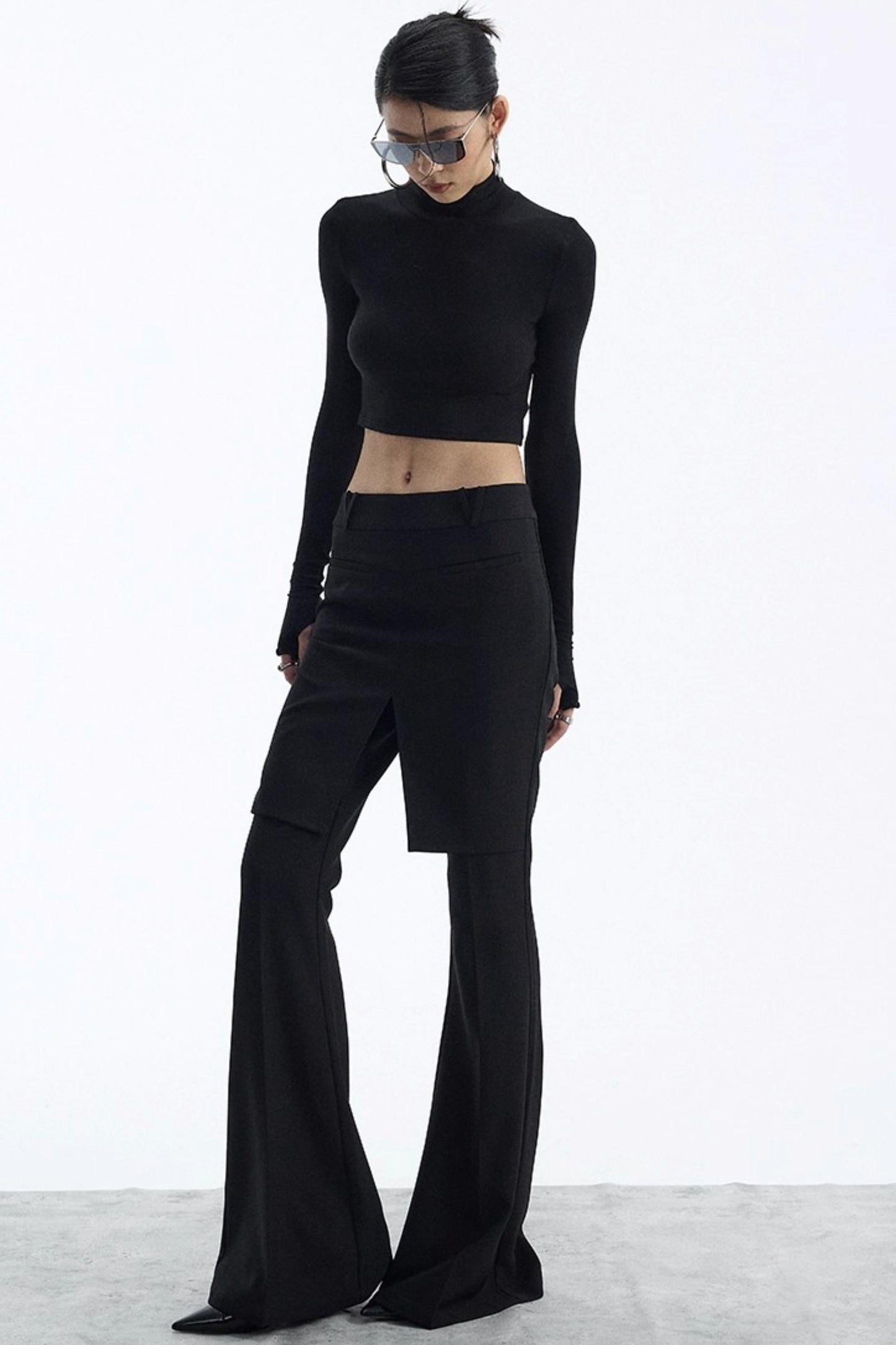 Winter Slim Black Trousers