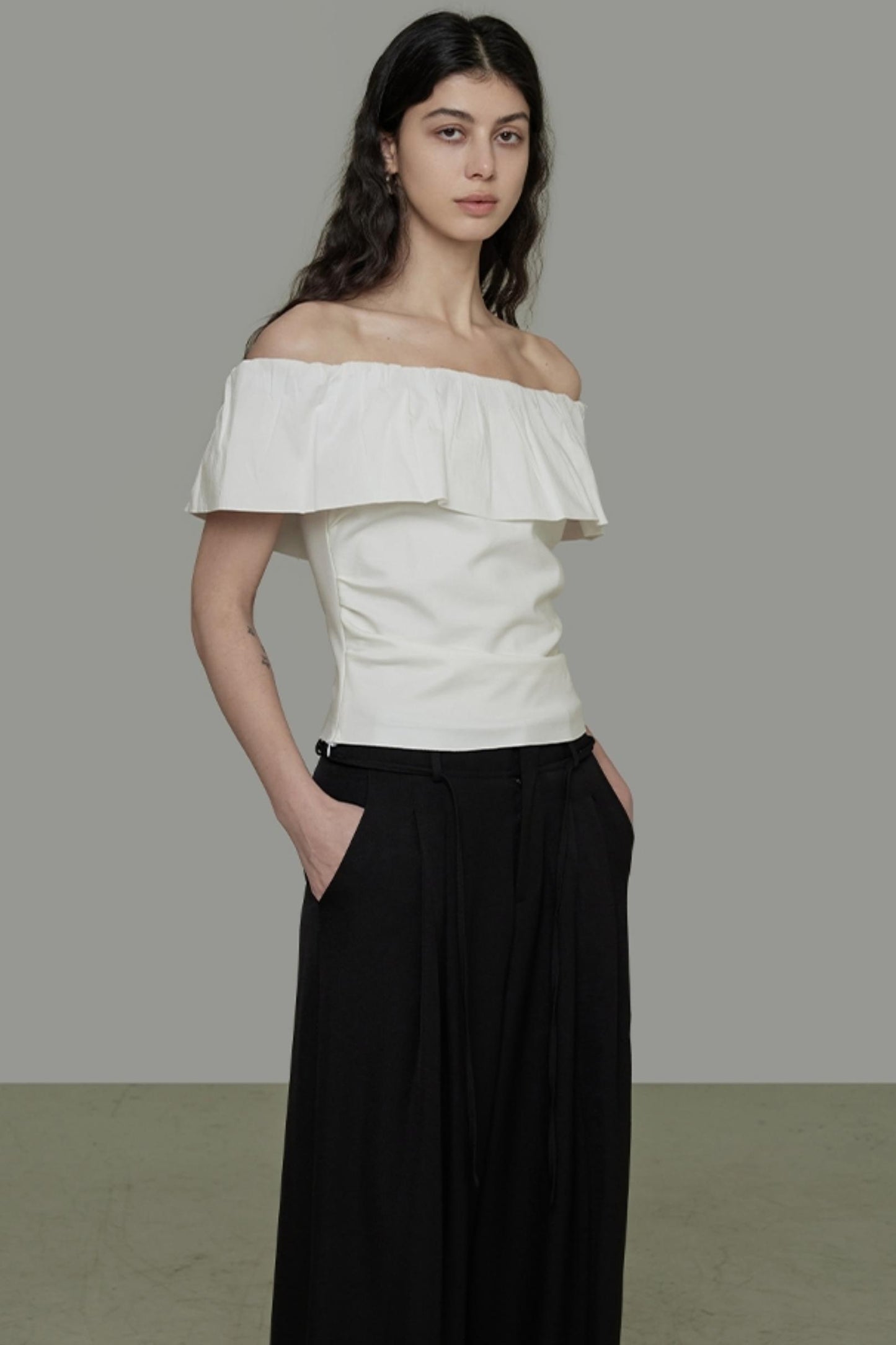 Modern Off-Shoulder T-Shirt