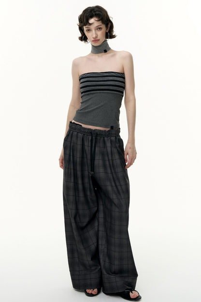 Virtual Striped Short Skirt Set-Up