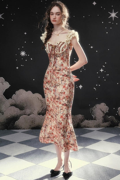 French Lace Floral Dress Set-Up