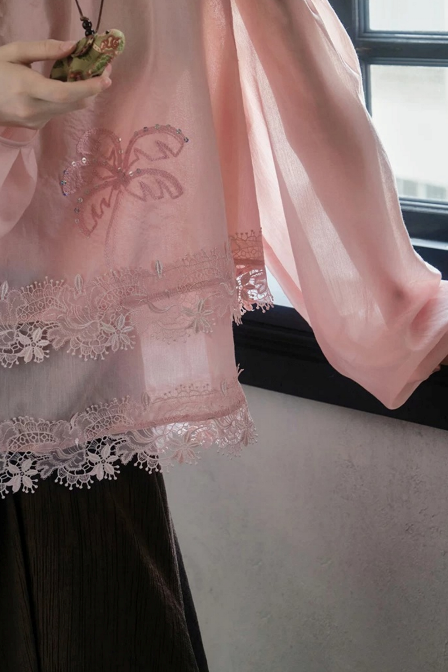 Frida Rose Lace Blouse