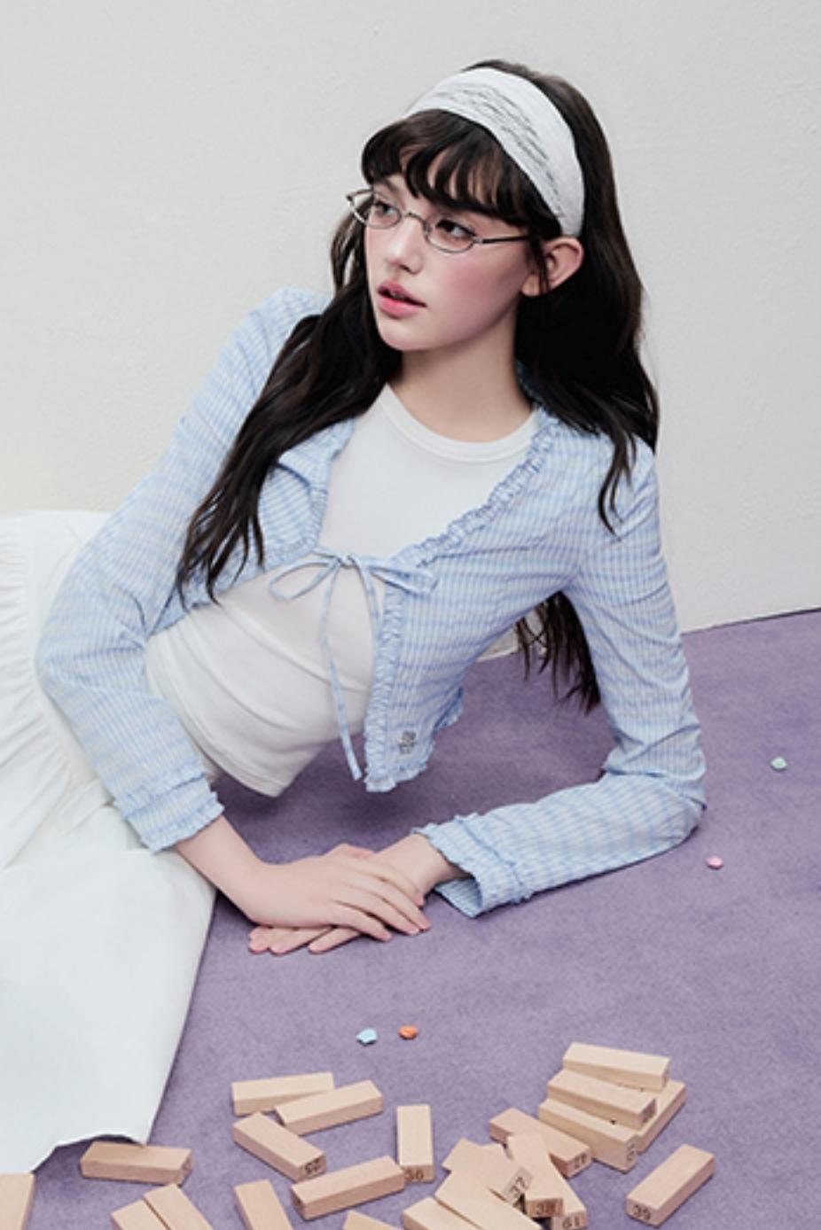 Lace Drawstring Cardigan