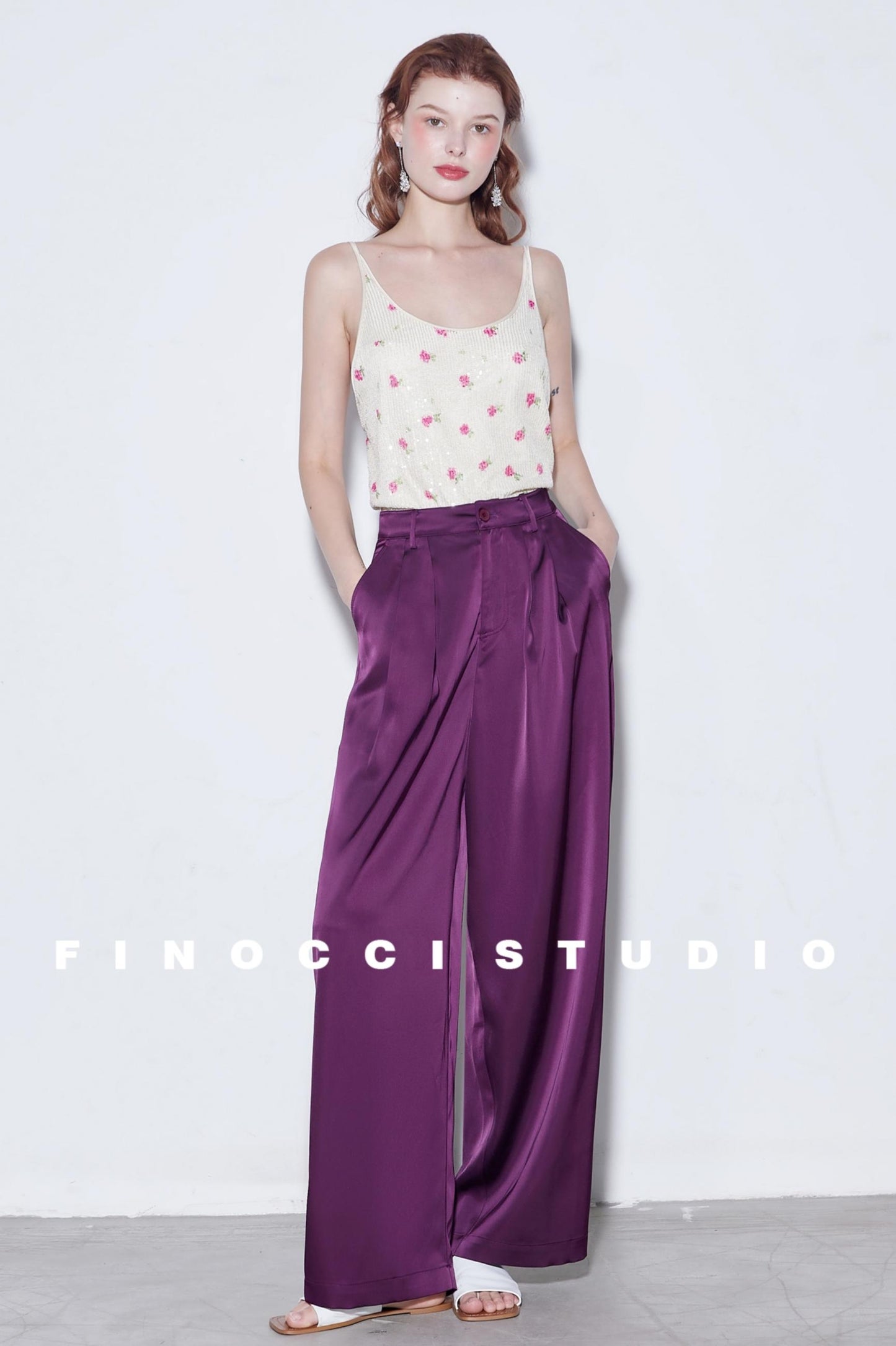 Breeze Pleat Wide-Leg Pants