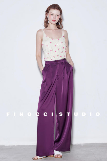 Breeze Pleat Wide-Leg Pants