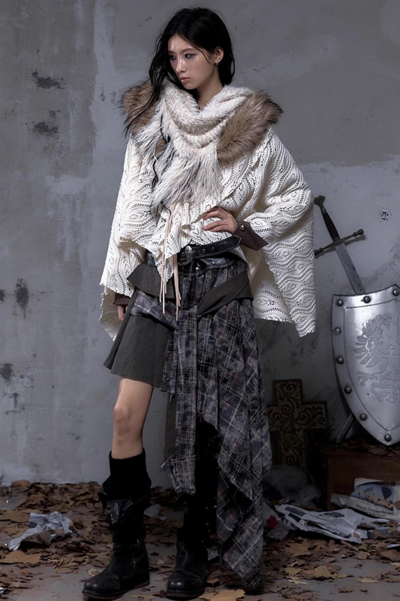 Vintage Punk Plaid Skirt