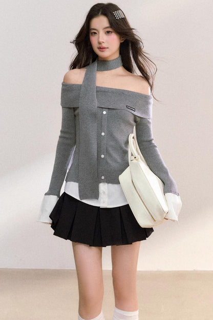 Patchwork Knitwear Sweater