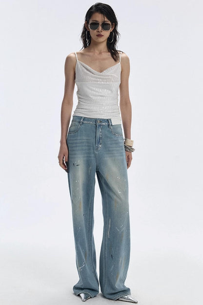 Summer Design Straight-Leg Pants