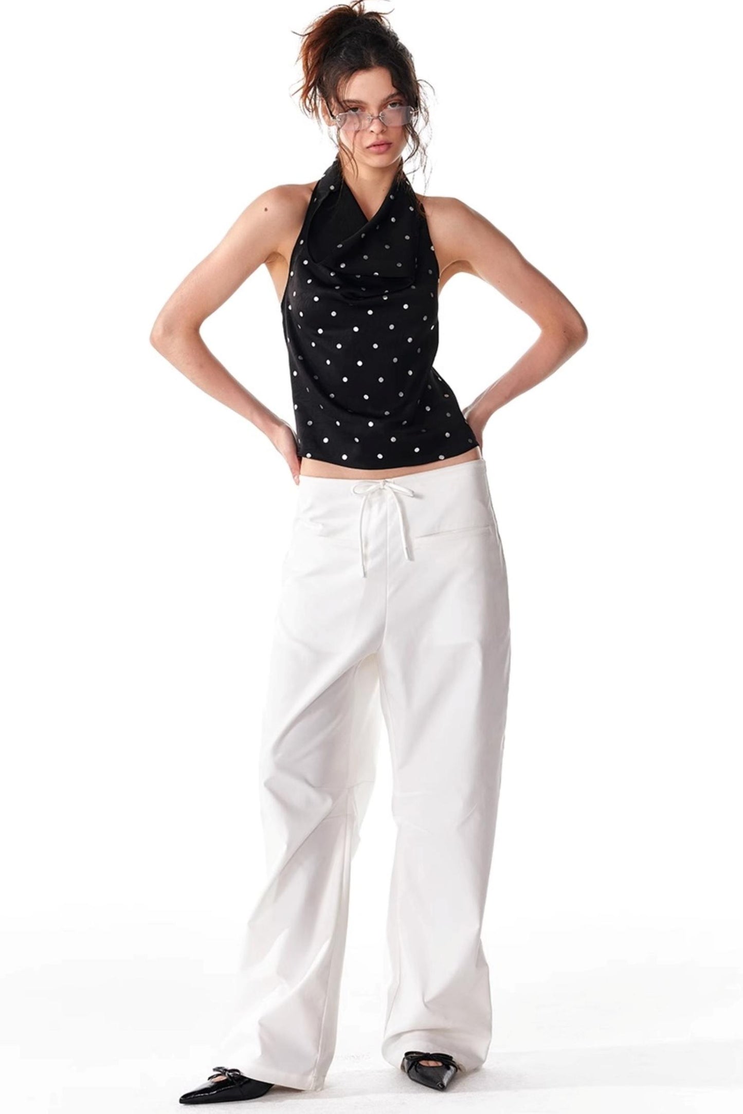 Silver Sleeveless Top