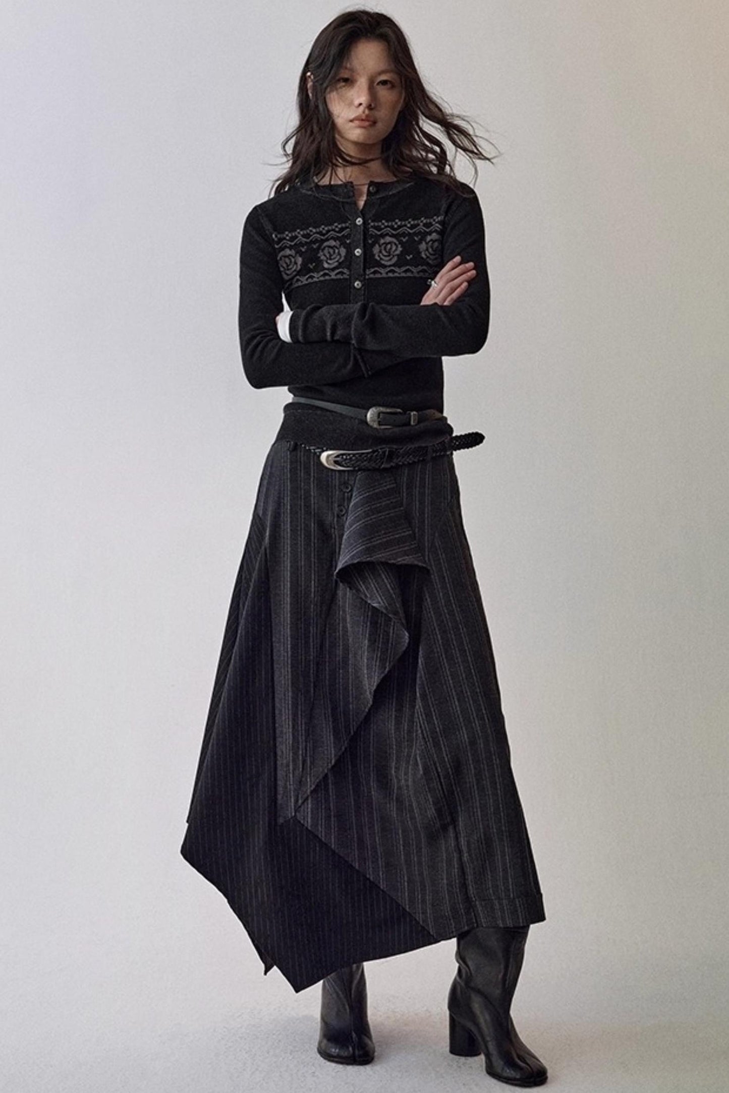 Deconstructed Skirt With Shirt Set-Up