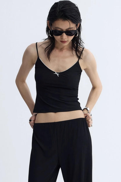 Cool Lace Bow Three-Piece Set-Up