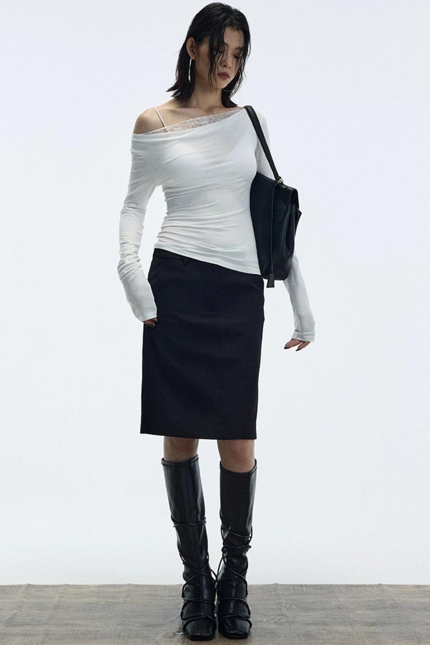 Patchwork Lace Swing Top