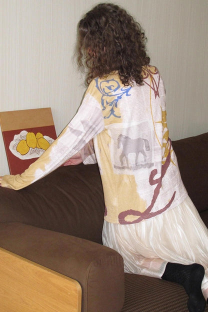 Print Long-Sleeved T-Shirt