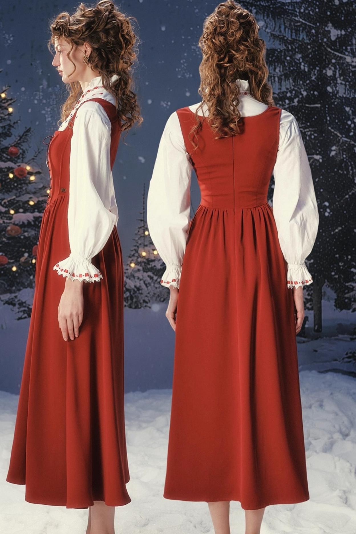 Retro Suspender Dress Set-Up