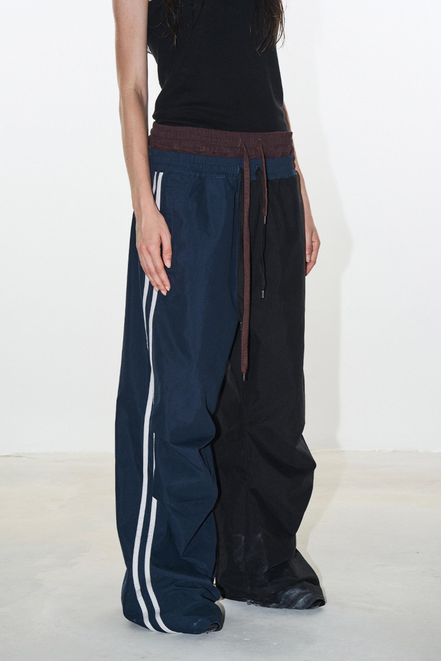 Double Layer Look Sports Pants