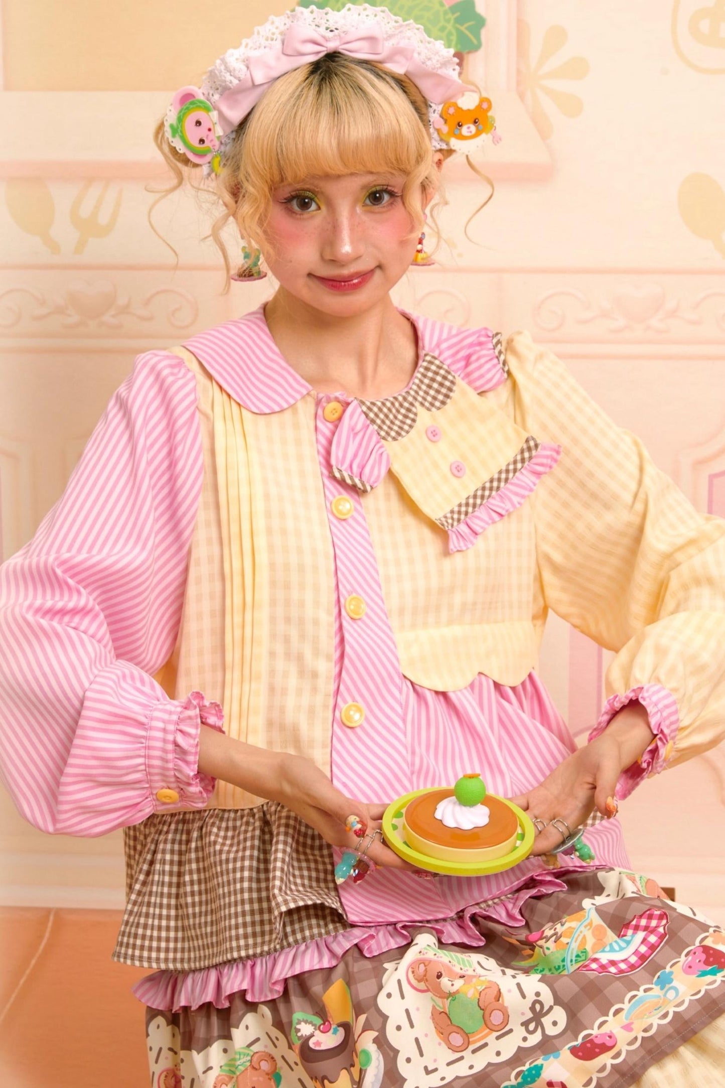 Honeydew Splicing Shirt