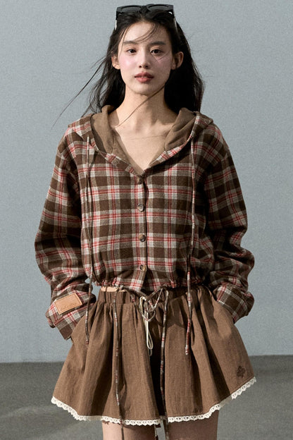 Texture Check Wool Jacket