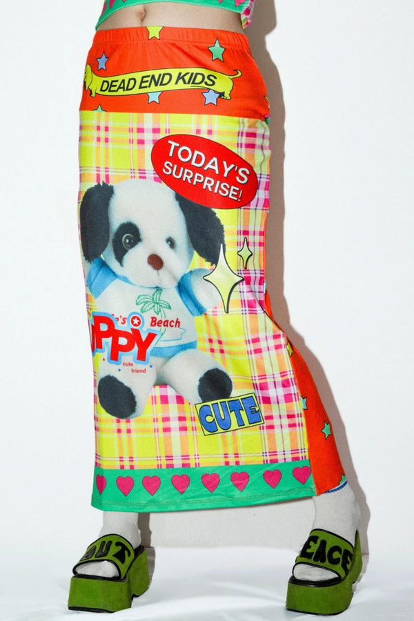 Double-Sided Y2K A-Line Skirt
