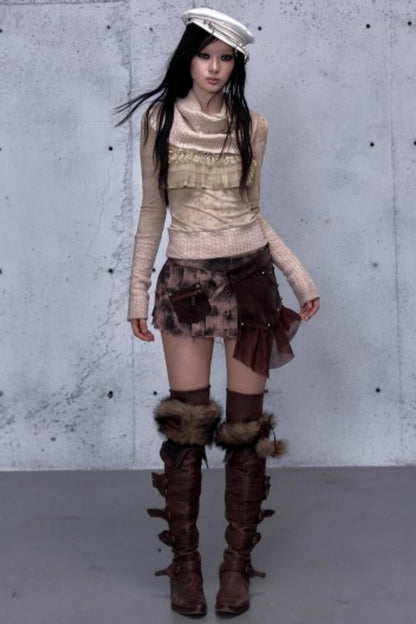 Vintage Retro Wool Knit Sweater