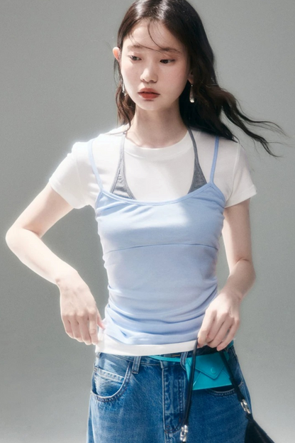 텐셀 레이어드 캐미솔 셋업