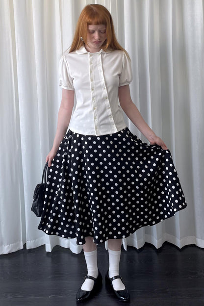 Lantern Sleeve Polo Tee