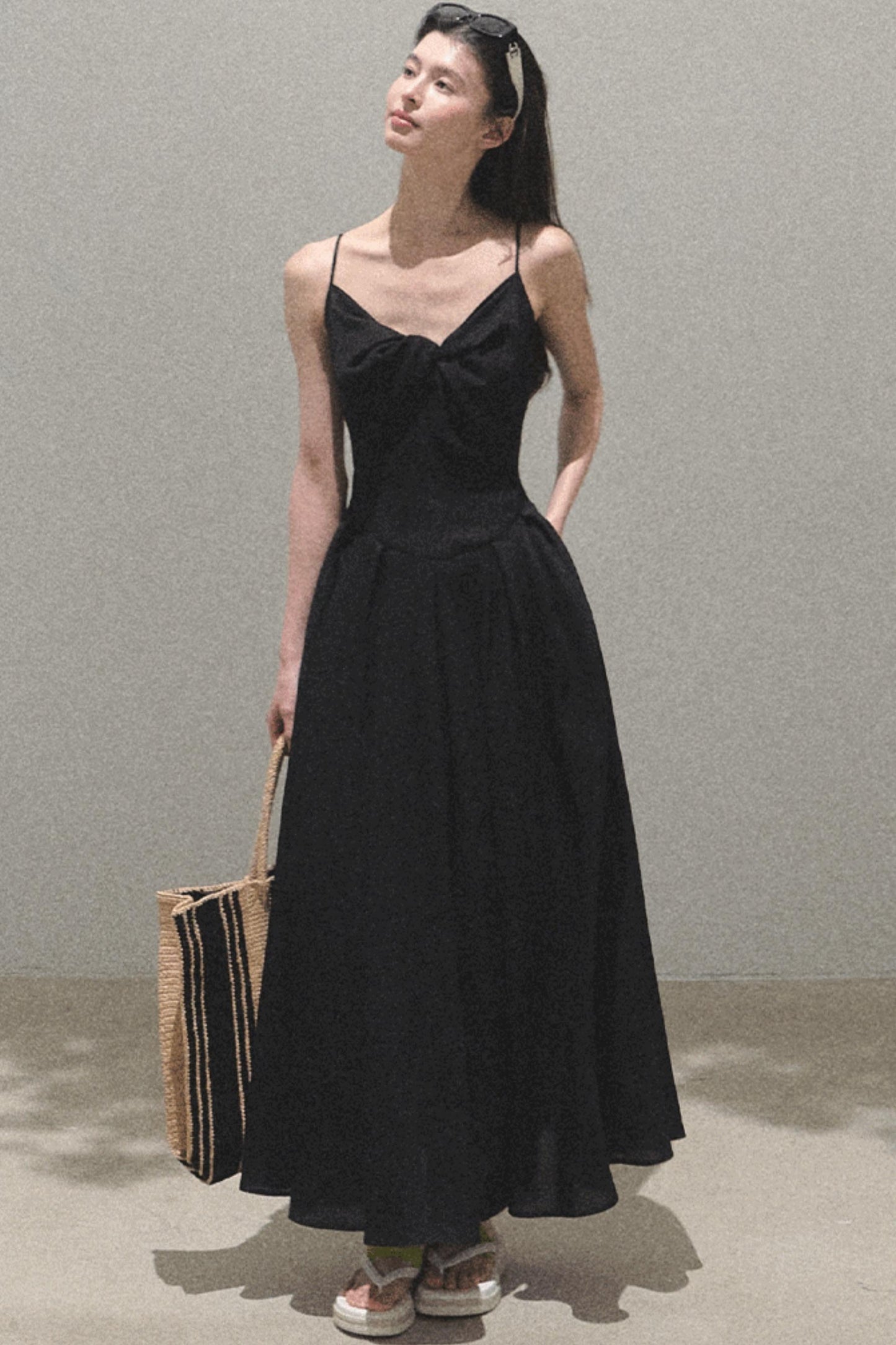 Vintage Ice Linen Camisole Dress