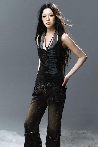 Layered Two-Tone Cami Top