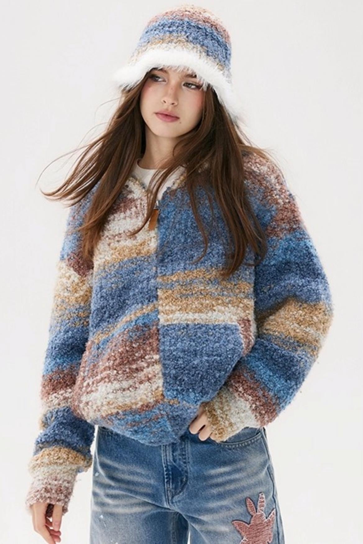 Blue Floral Bucket Hat