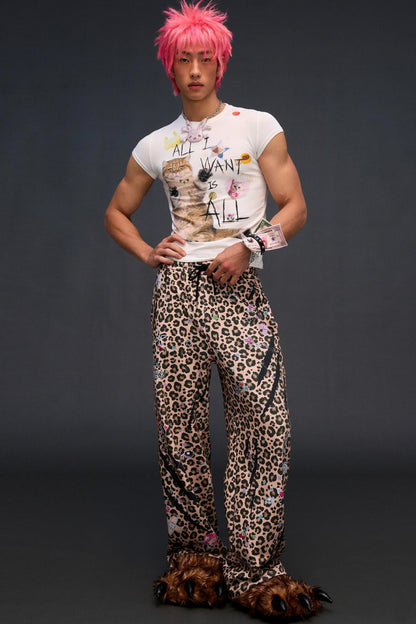 Sweatpants mit Leopardenmuster