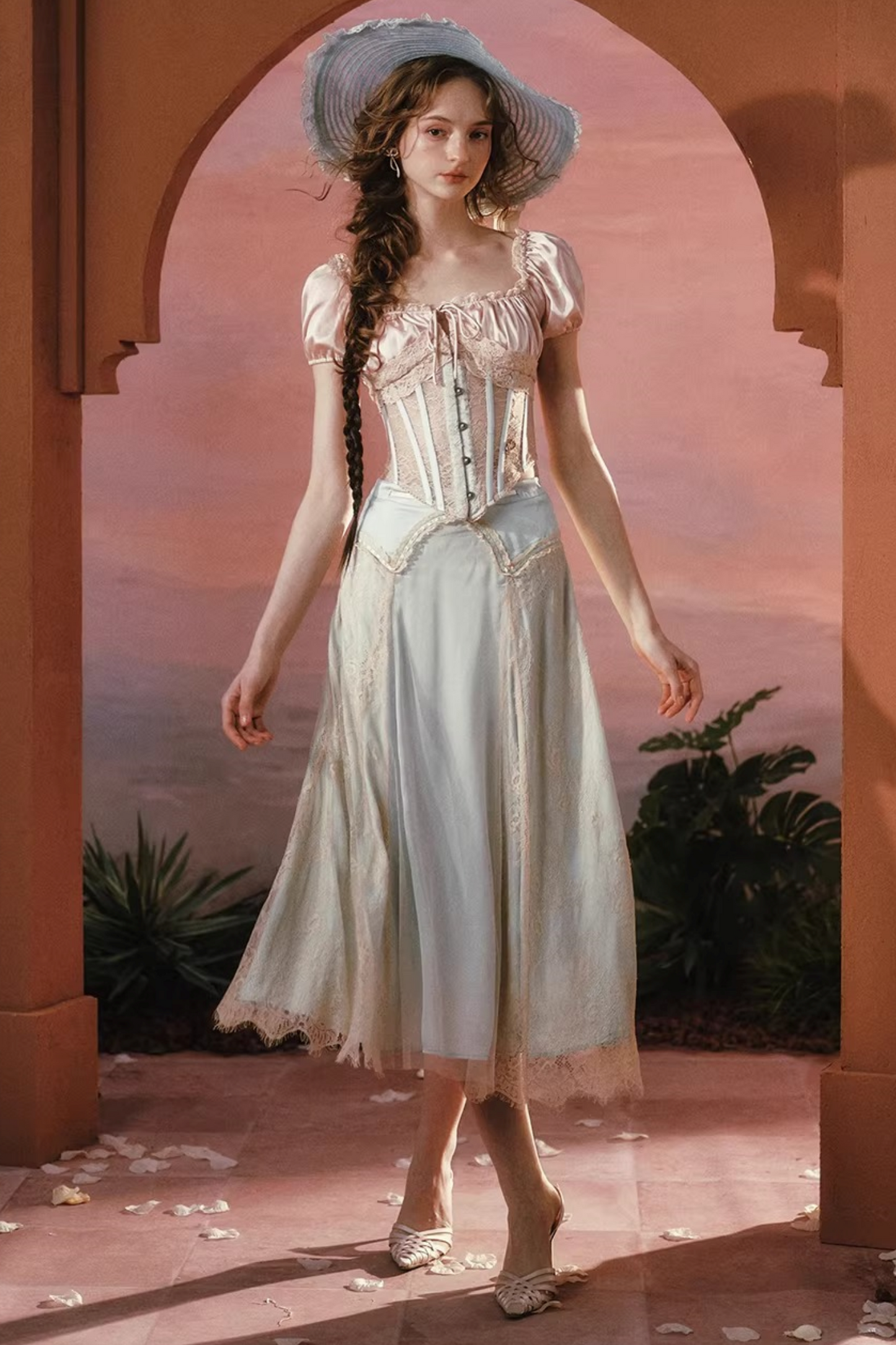 Lacemade Satin Corset Set-Up