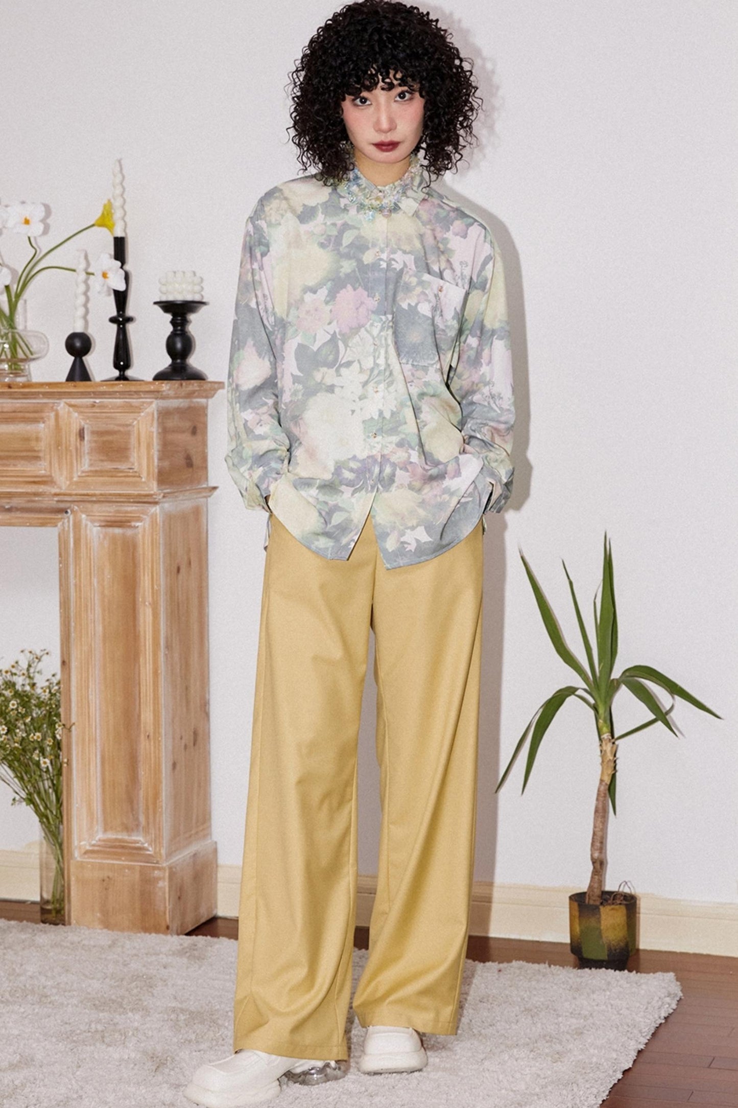 Hazy Floral Spring Shirt