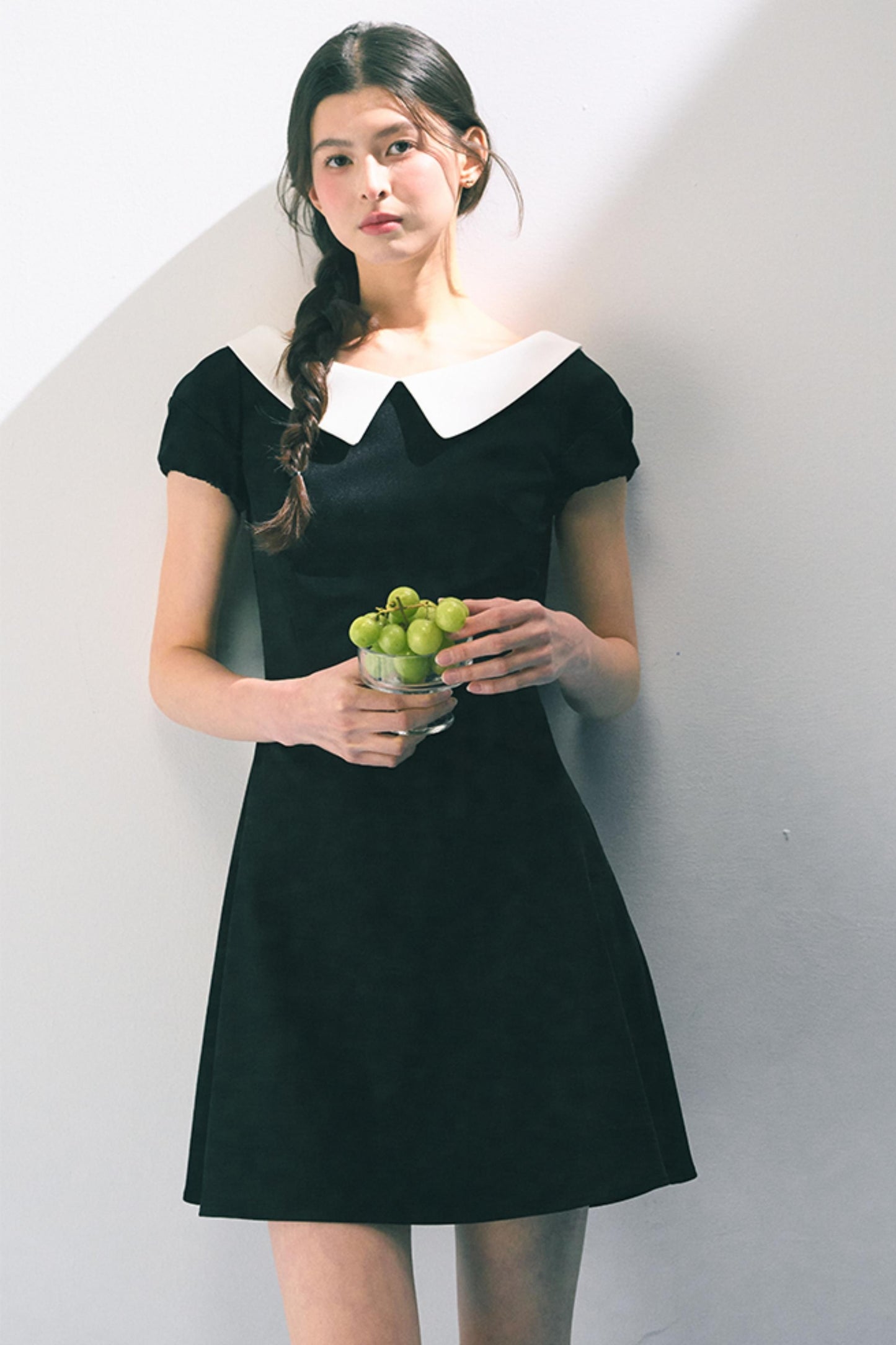 Vintage Doll Collar Midi Dress