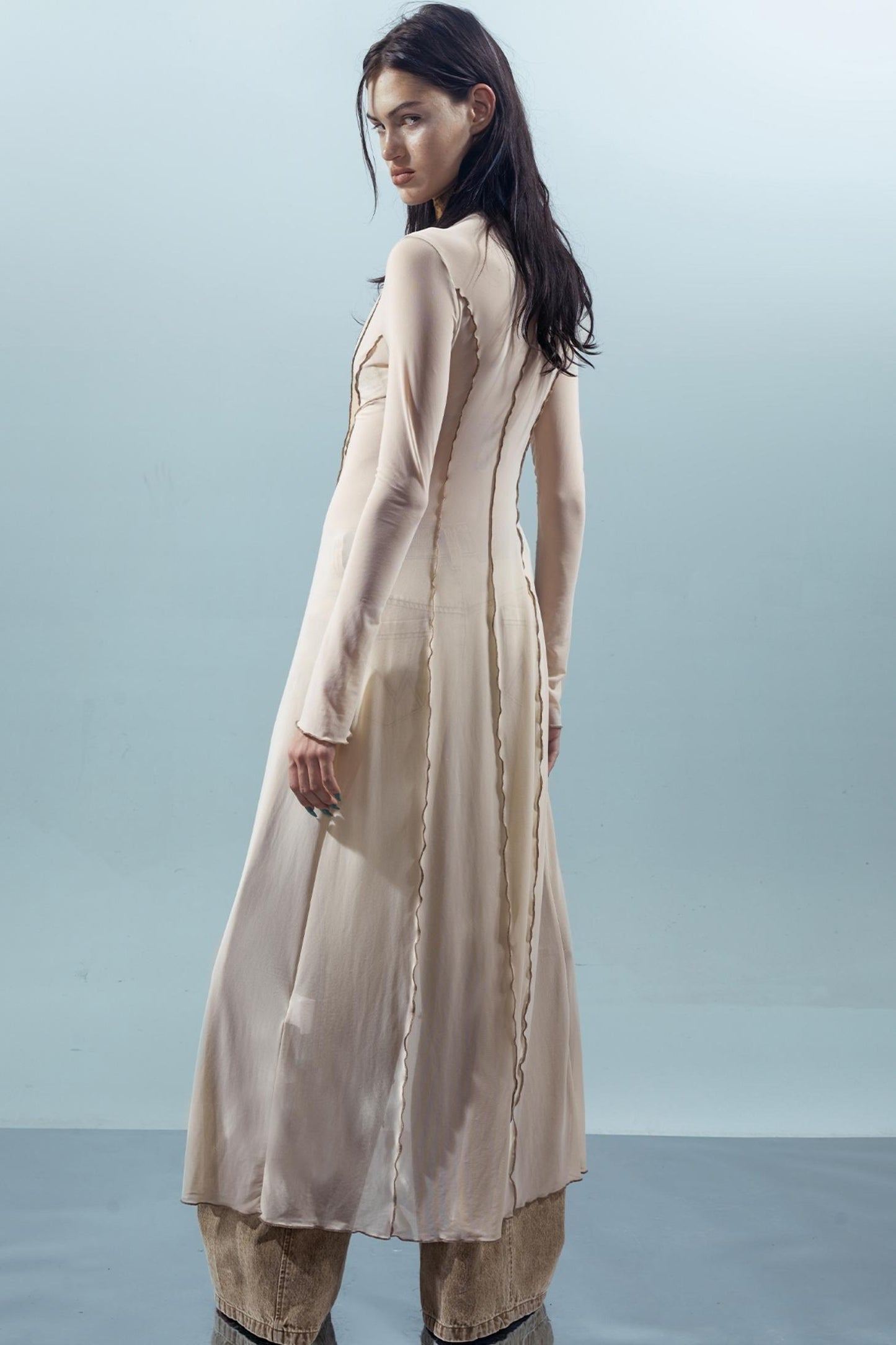 Dreams Beaded Mesh Cardigan