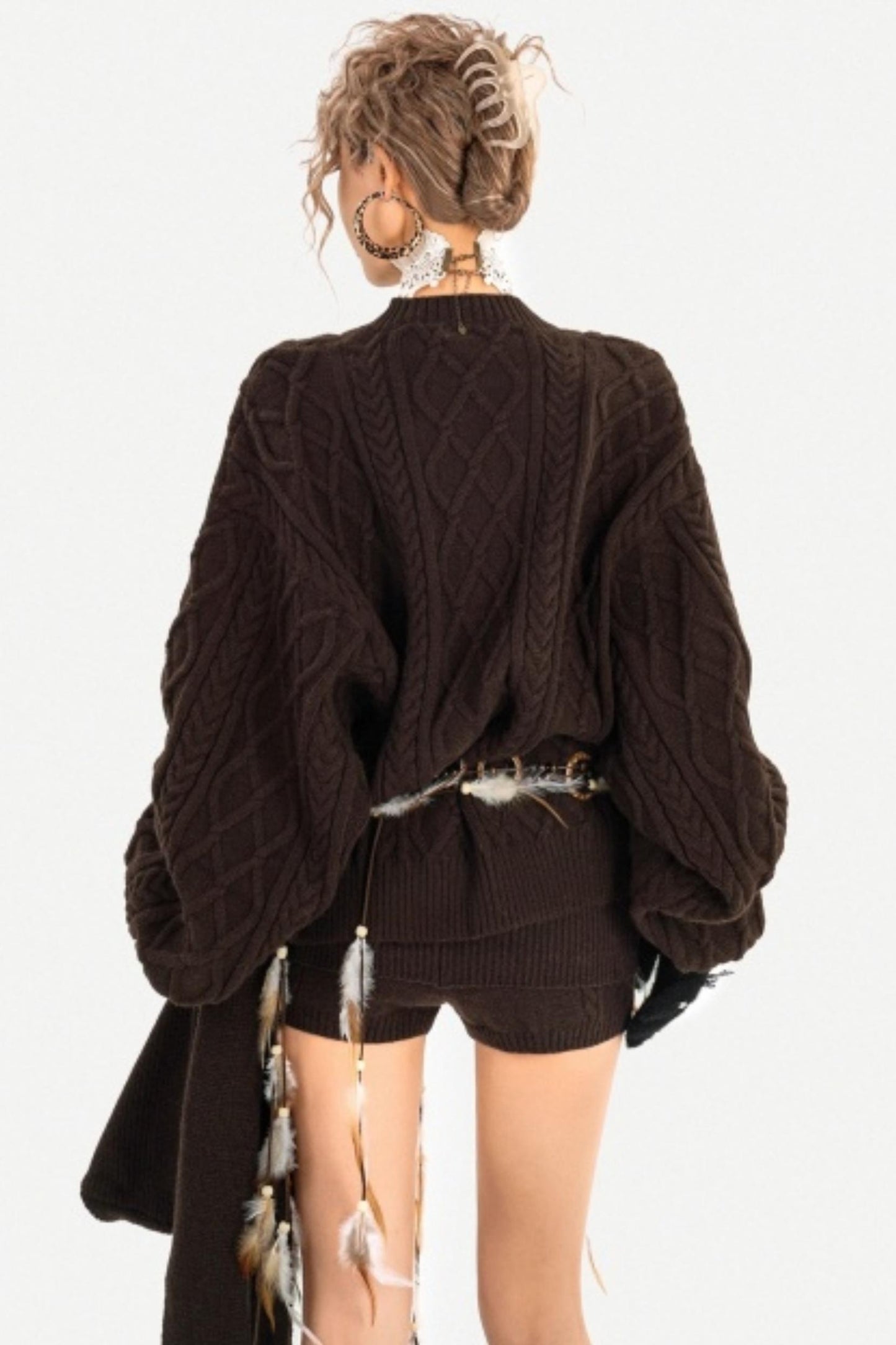 Milky Retro Sweater Set-Up