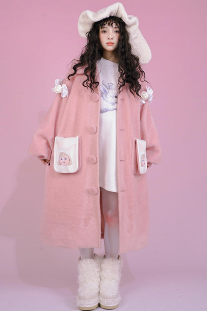 Cute Girl Warm Clip Cotton Coat