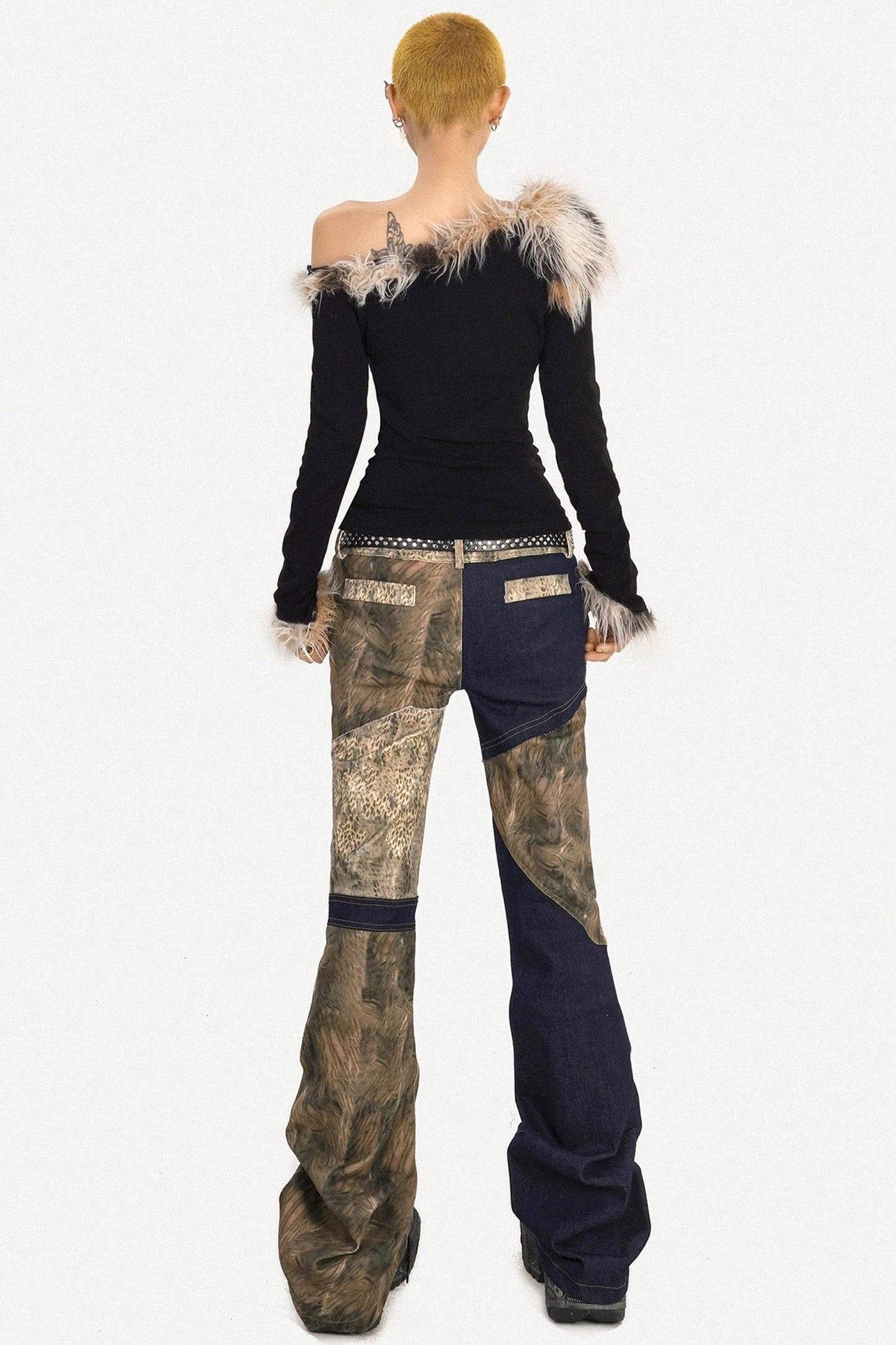 Subculture Girl Fur Collar Top