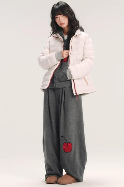 Hand-Painted 3D Embroidery Pants