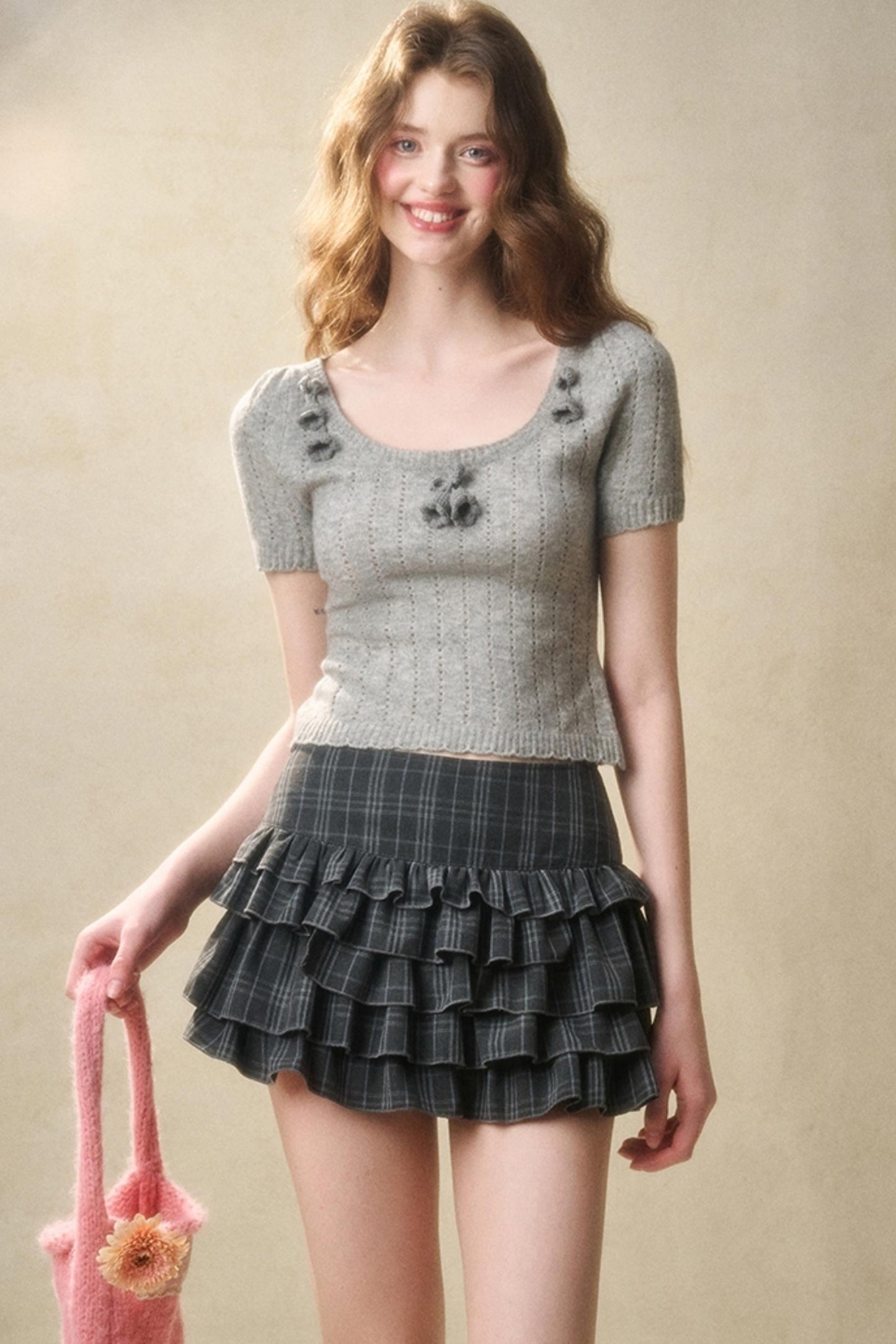 Handmade Floral Cropped Top