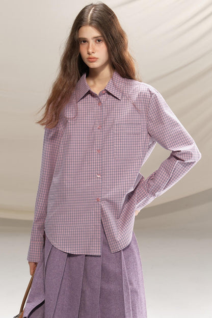 Soft Light Checkered Shirt