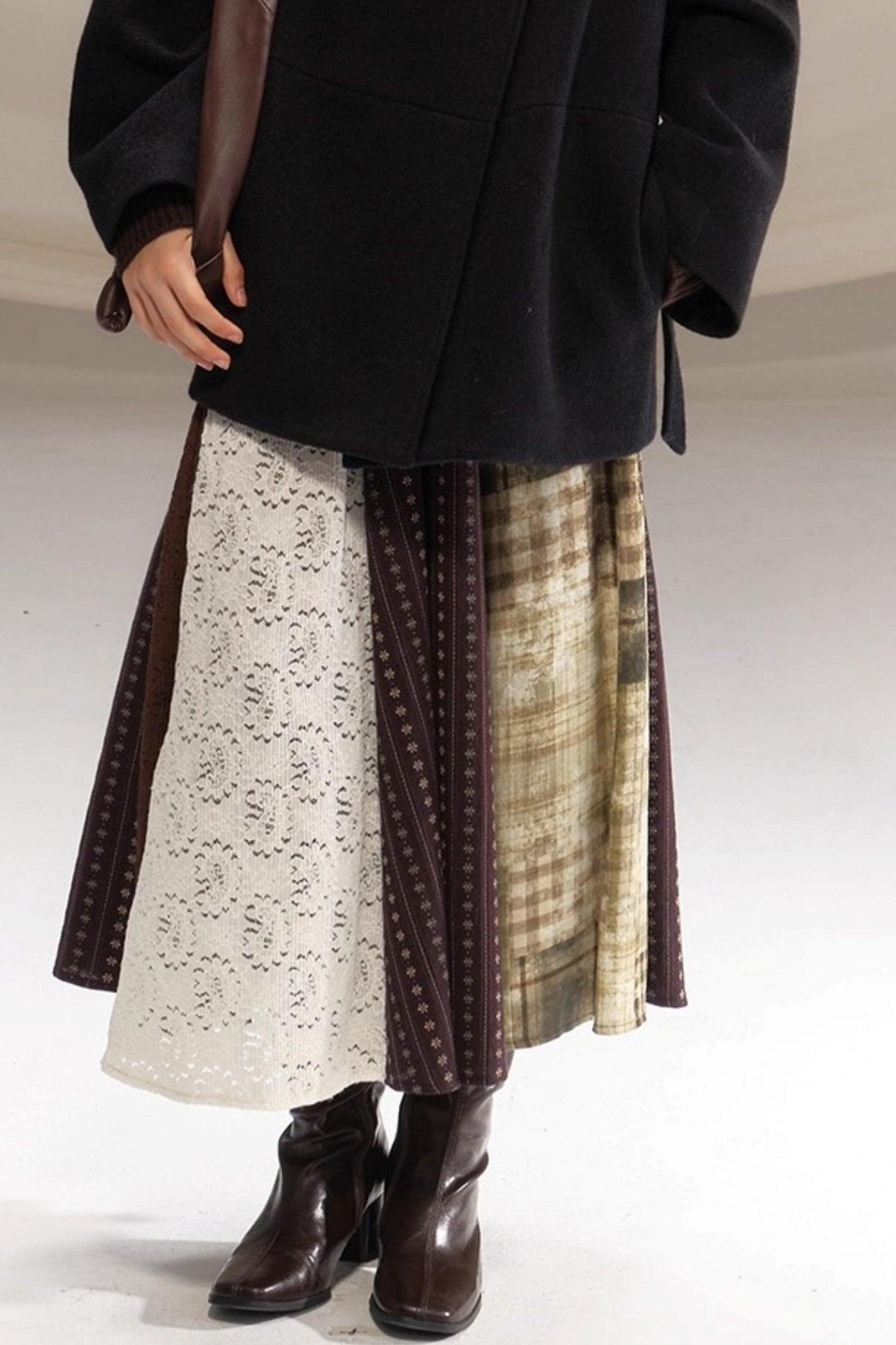 Poetry in the Mist Plaid Skirt