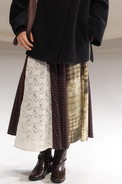 Poetry in the Mist Plaid Skirt