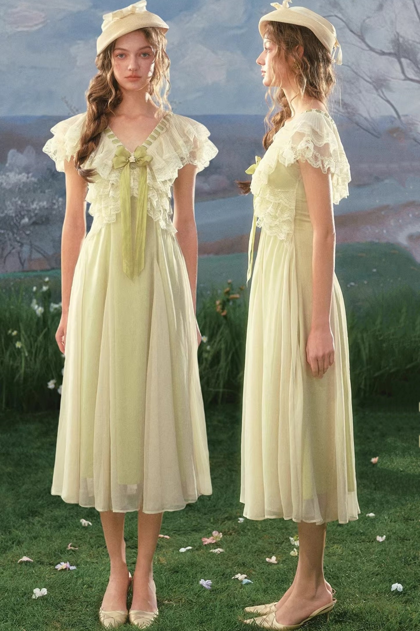Spitzenkleid Grüne Fee