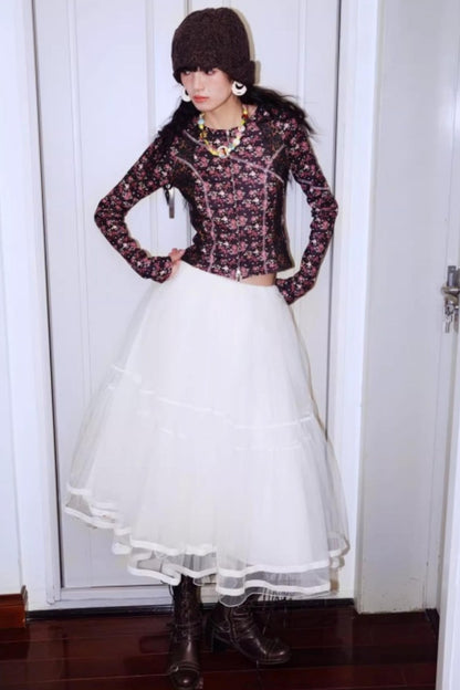 Vintage Leopard Velvet T-Shirt