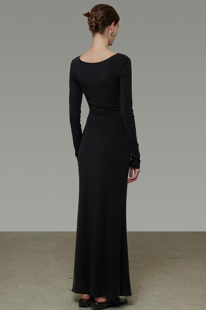 Black Slim Long Dress